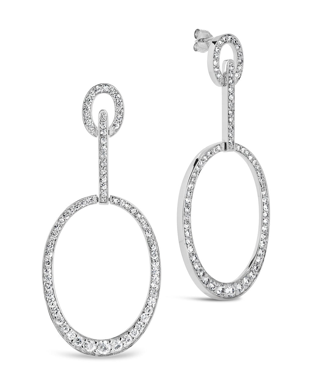 Tory Drop Studs Earring Sterling Forever Silver 