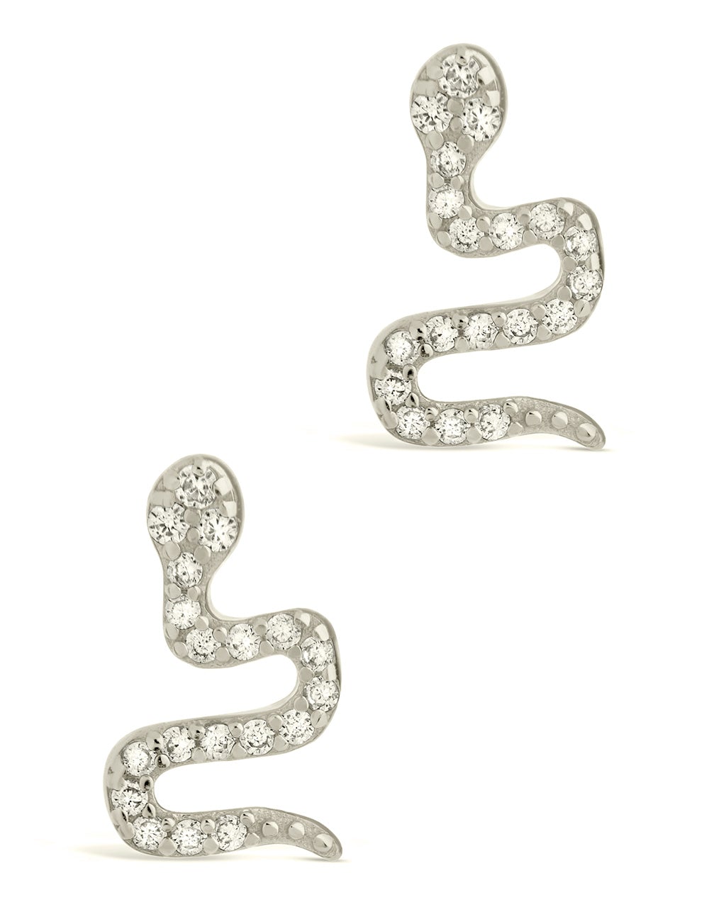 Sterling Silver Eden Snake Studs Earring Sterling Forever 