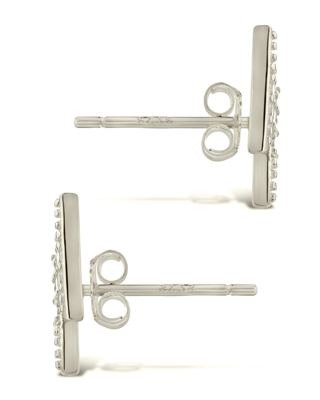 Sterling Silver CZ Lightning Bolt Studs Earring Sterling Forever 
