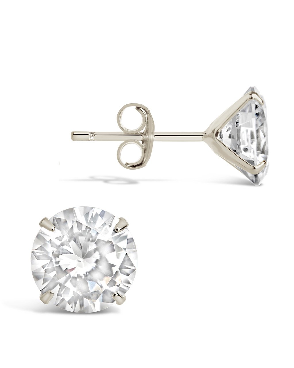 Sterling Silver 8mm CZ Studs Earring Sterling Forever 