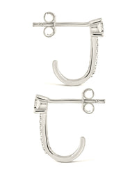 Sterling Silver CZ Suspender Studs Earring Sterling Forever 