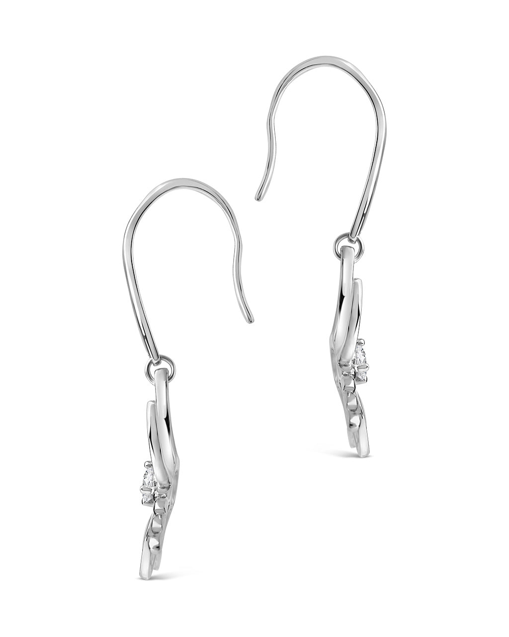 Sterling Silver CZ Dragonfly Dangle Earrings Earring Sterling Forever 