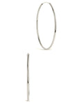 2.7" Infinity Hoop Earrings Earring Sterling Forever Silver 