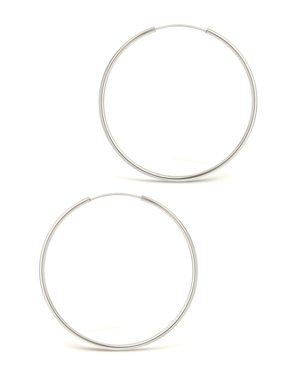 2.7" Infinity Hoop Earrings Earring Sterling Forever 