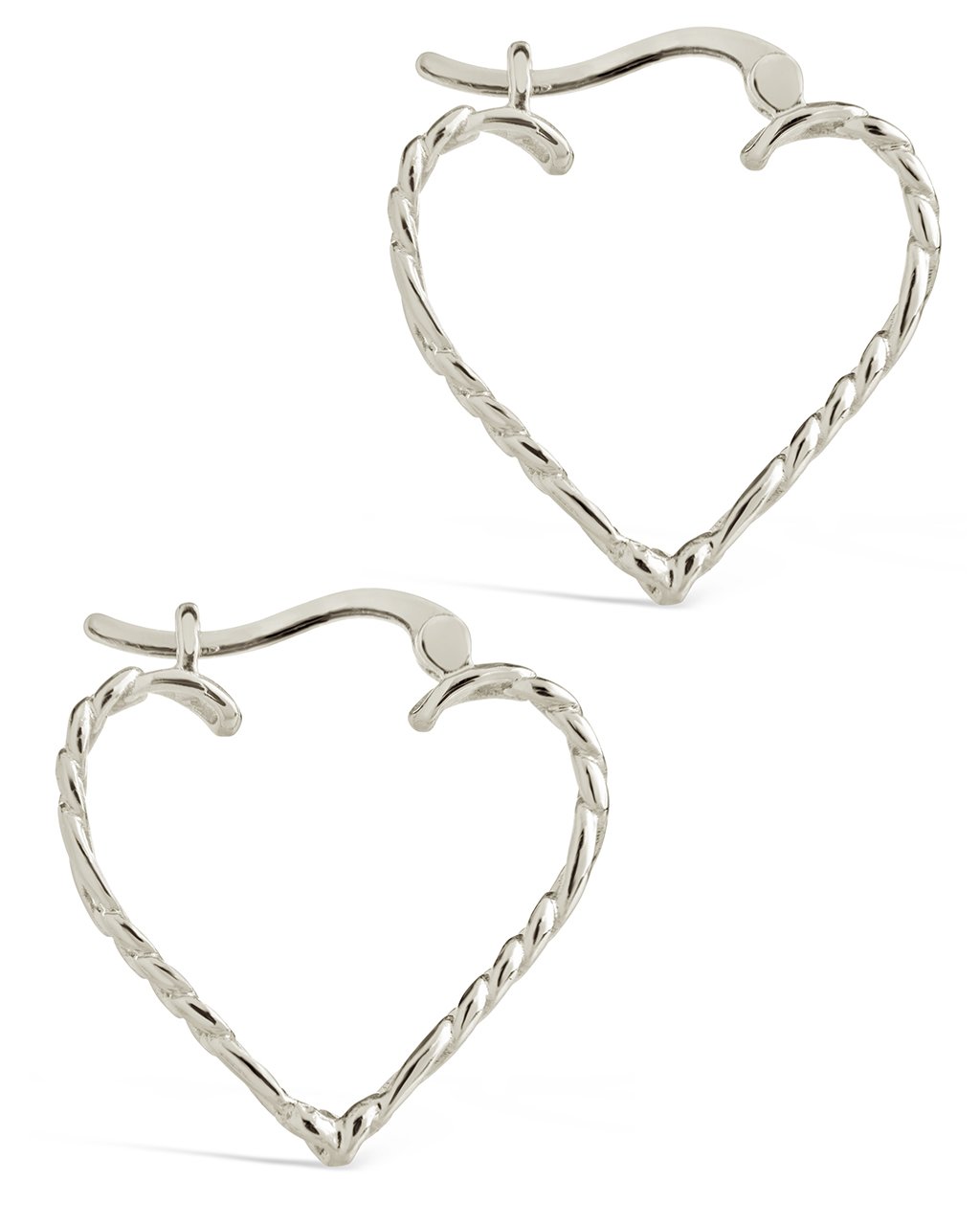 Pink Heart Shaped Hoop Earrings – www.pipabella.com