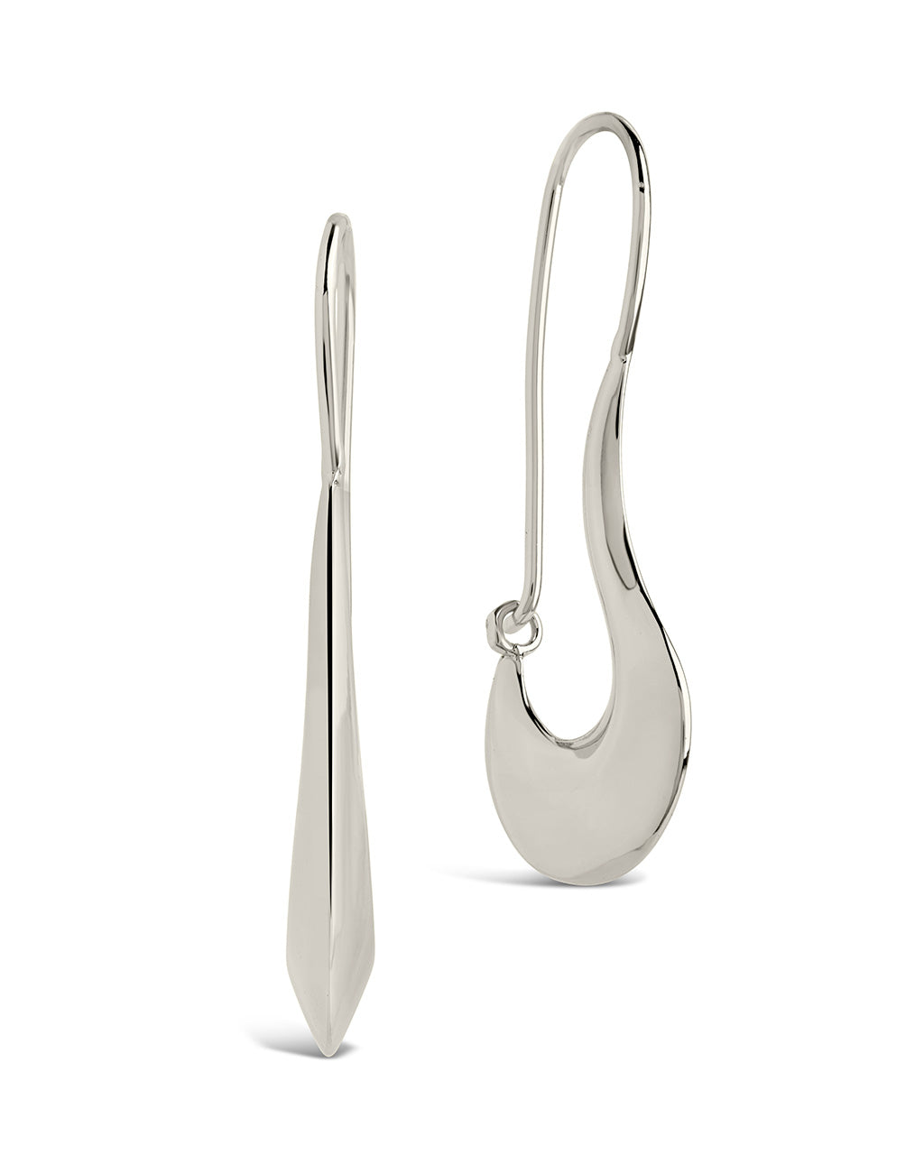Dream Drop Hoops Earring Sterling Forever Silver 