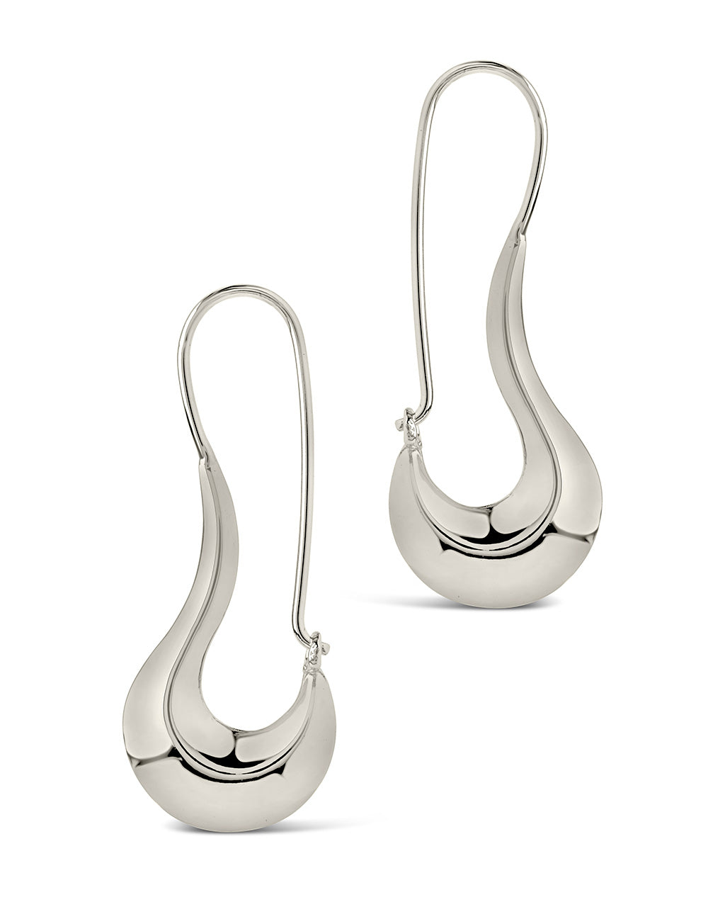 Dream Drop Hoops Earring Sterling Forever 
