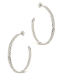 Claudette Hoops Earring Sterling Forever 