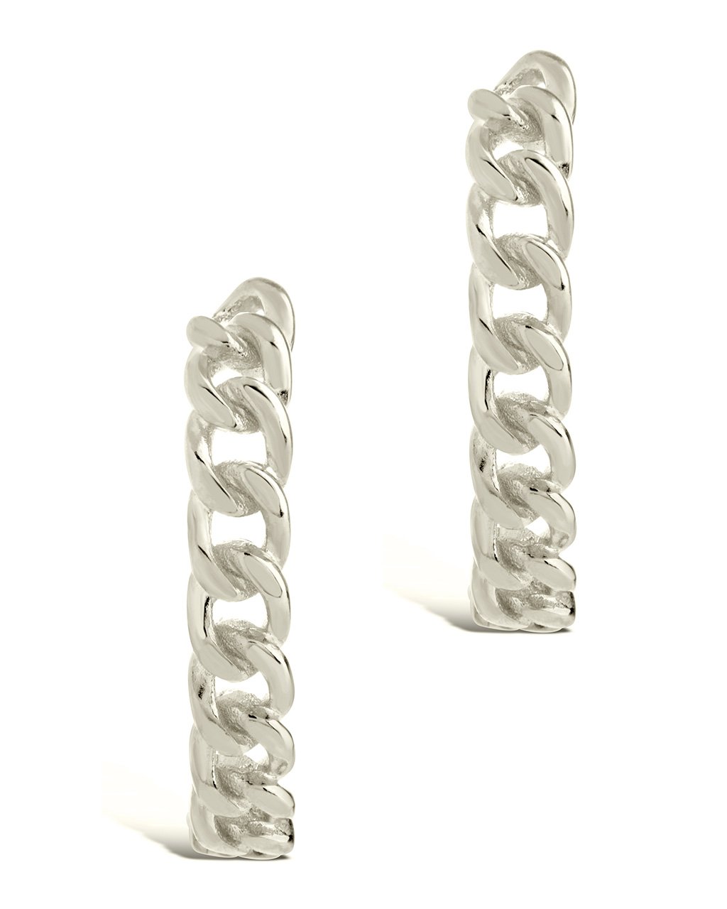 Sterling Silver Chain Link Suspender Studs Earring Sterling Forever 