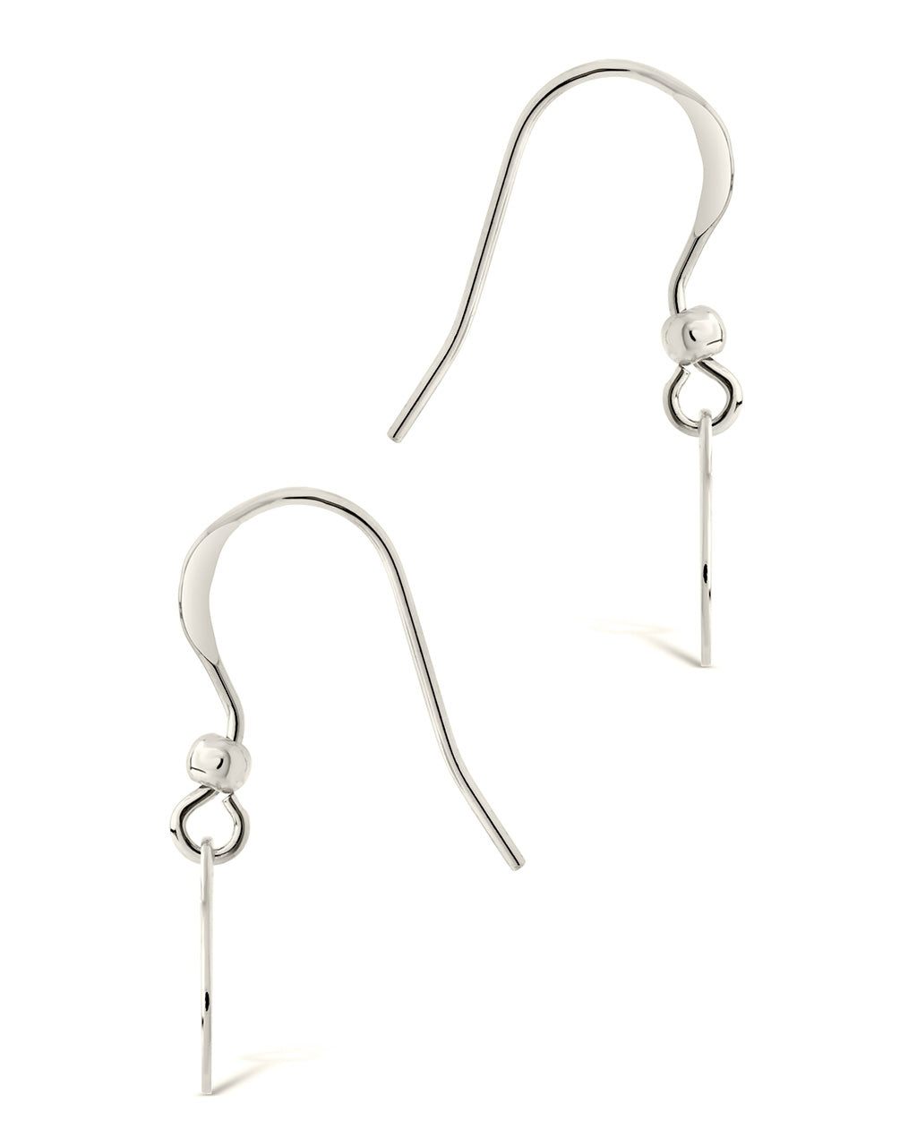 Sterling Silver Fishhook Disc Drop Earrings Earring Sterling Forever 