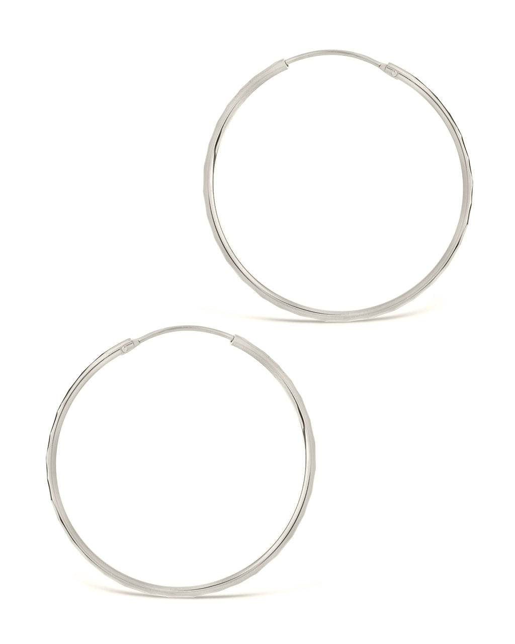 Gloria Hoops Earring Sterling Forever 