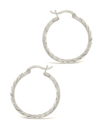 Anita Hoops Earring Sterling Forever 