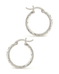 Anita Hoops Earring Sterling Forever 