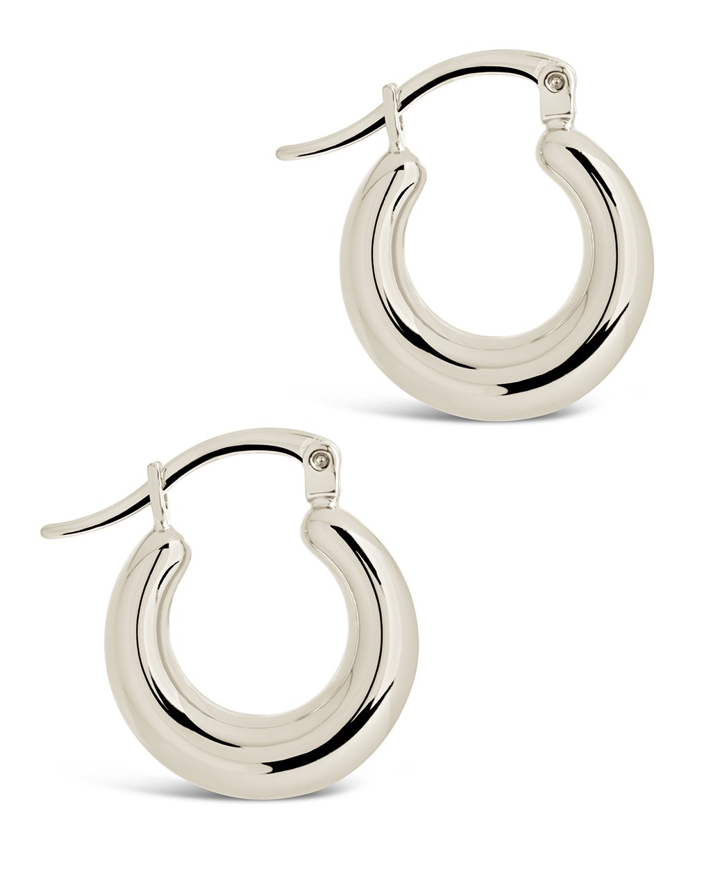 Graduated Tube Hoops Earring Sterling Forever 