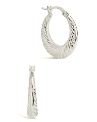 Delia Hoops Earring Sterling Forever 