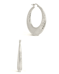 Delia Hoops Earring Sterling Forever 