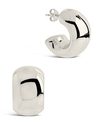Marley Hoops Earring Sterling Forever Silver 