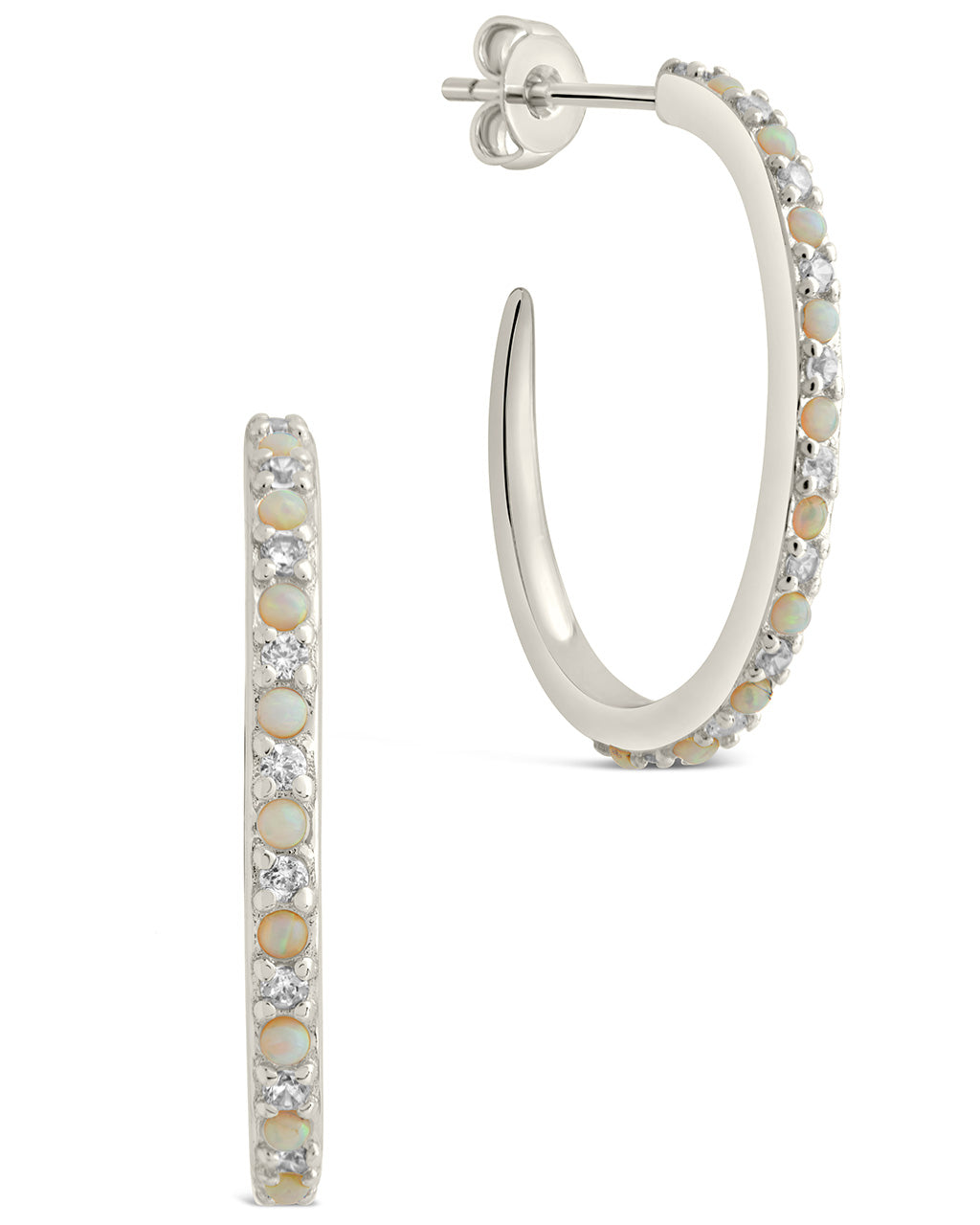 Lorna Hoops Earring Sterling Forever Silver 