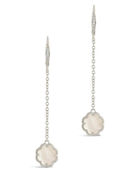 Rose Clover Long Drop Earrings Earring Sterling Forever 