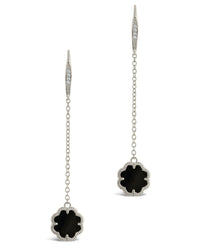 Rose Clover Long Drop Earrings Earring Sterling Forever 