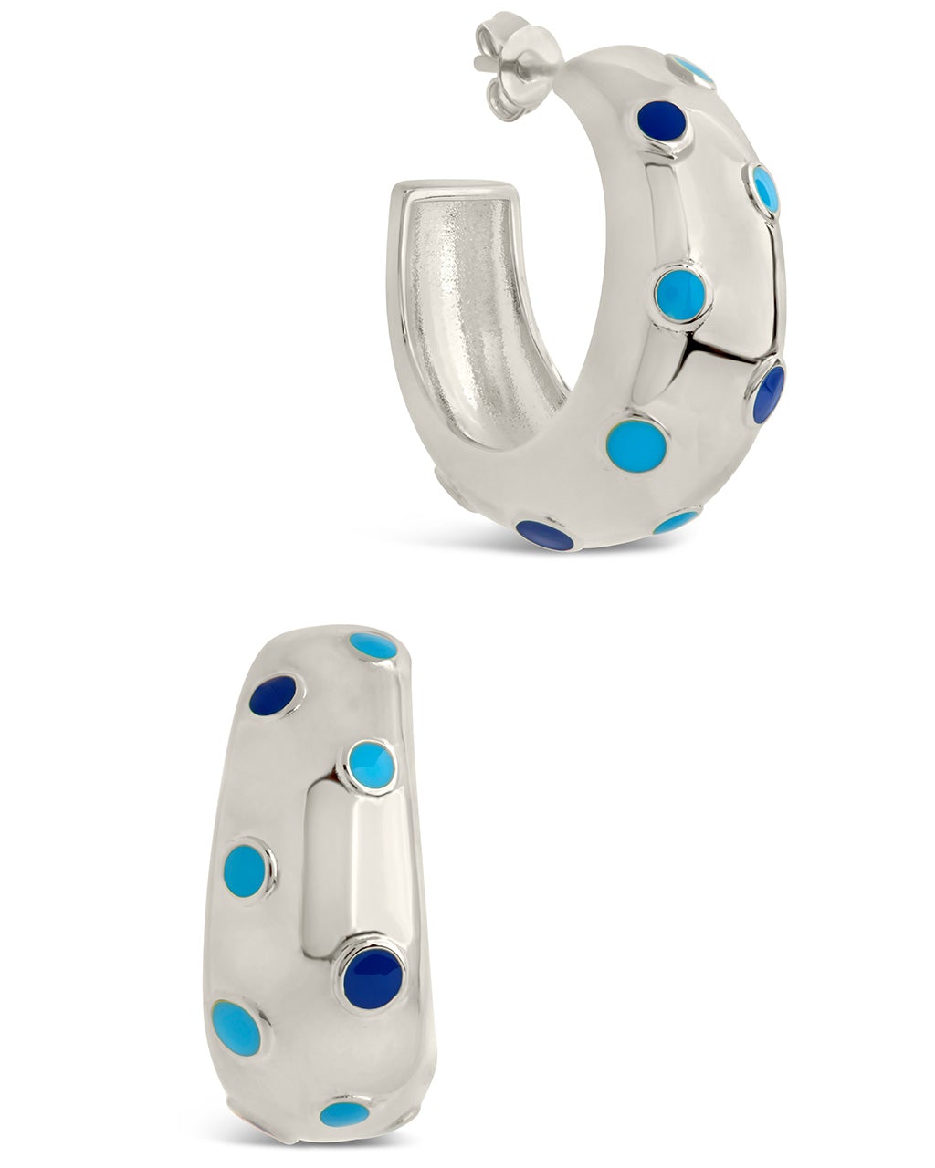 Verena Hoops Earring Sterling Forever Silver 