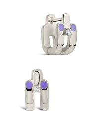 Zella Huggie Hoops Earring Sterling Forever Silver 