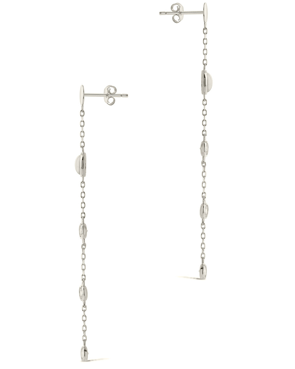 Sterling Silver CZ & Gemstone Drop Earrings Earring Sterling Forever 