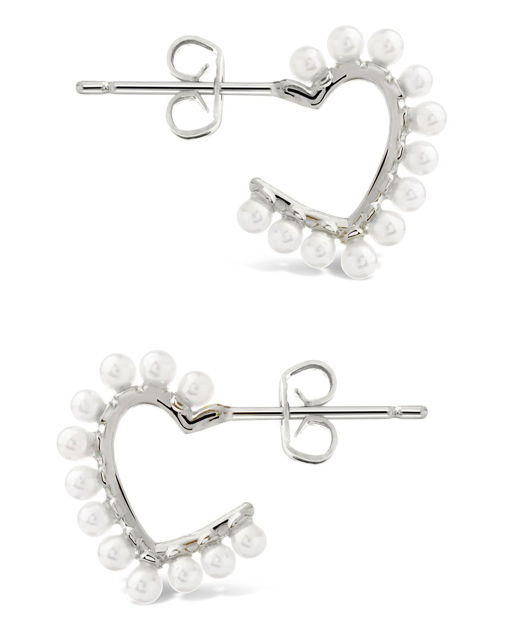 Buy Open Heart Sterling Silver Hoop Earrings Online | 14K Gold Plated -  Honest Pricing | Ella Stein – Ella Stein