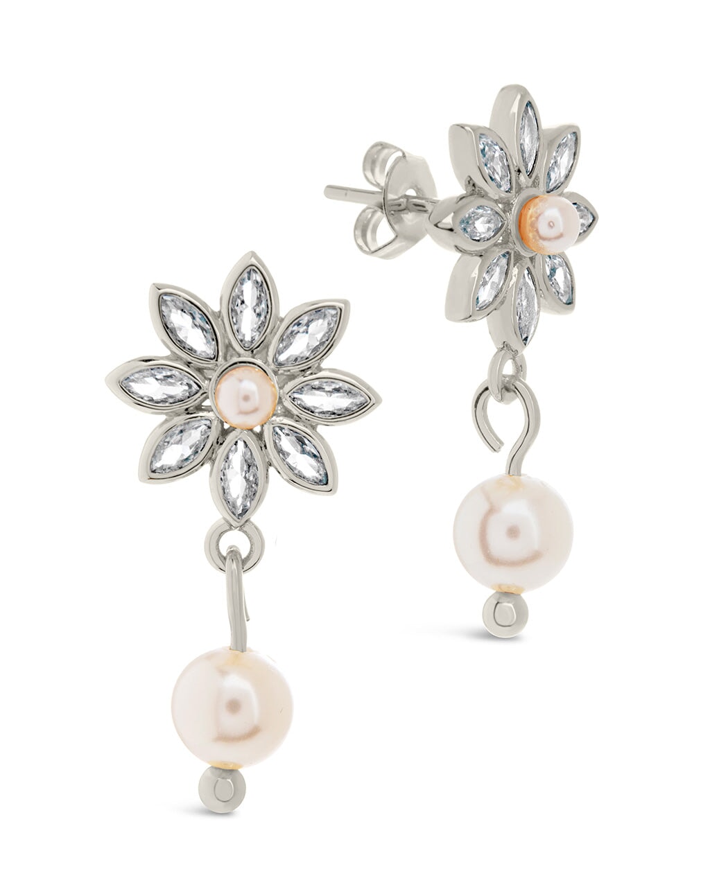 Esti Drop Studs Earring Sterling Forever Silver 