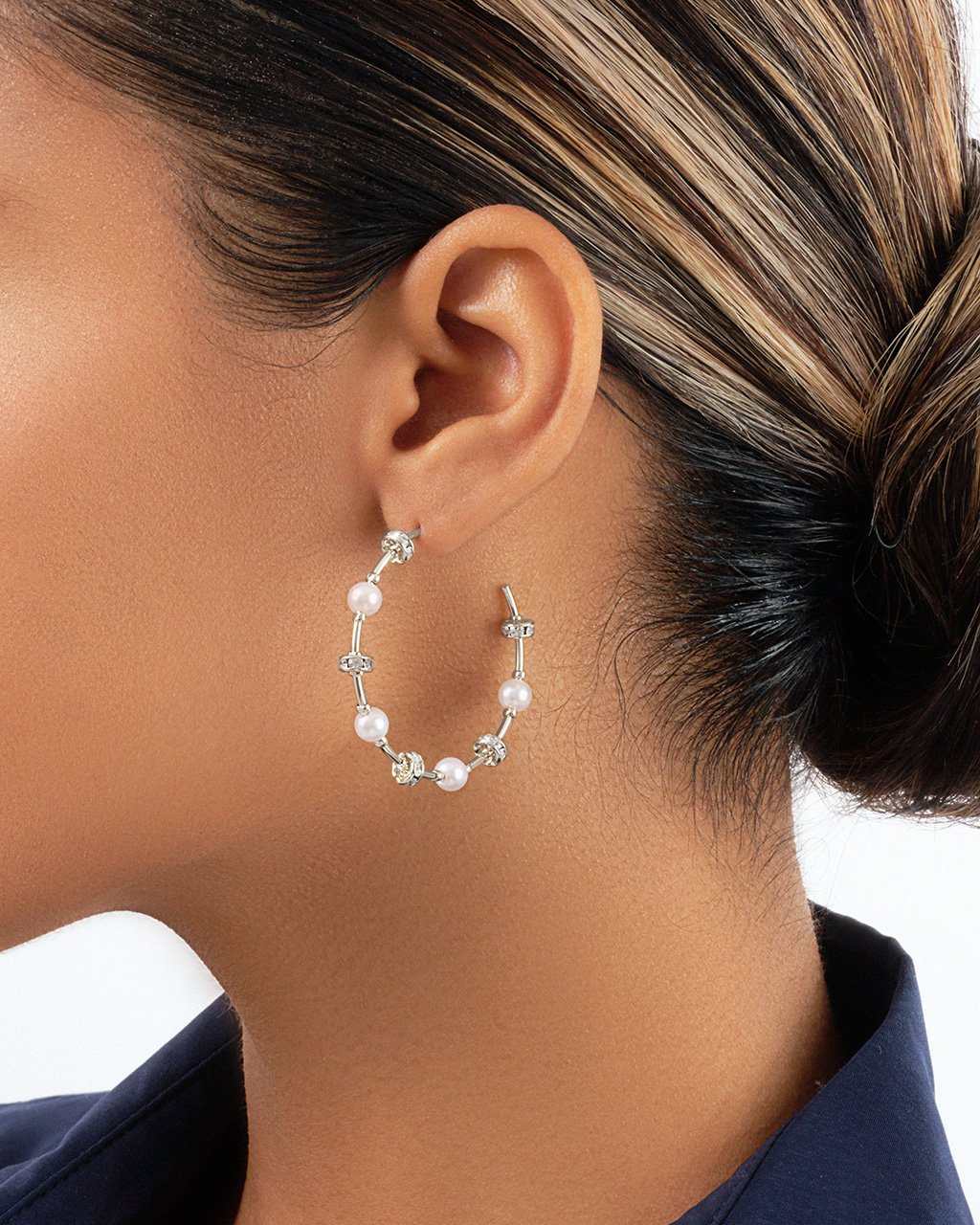 Talulla Hoops Earring Sterling Forever 