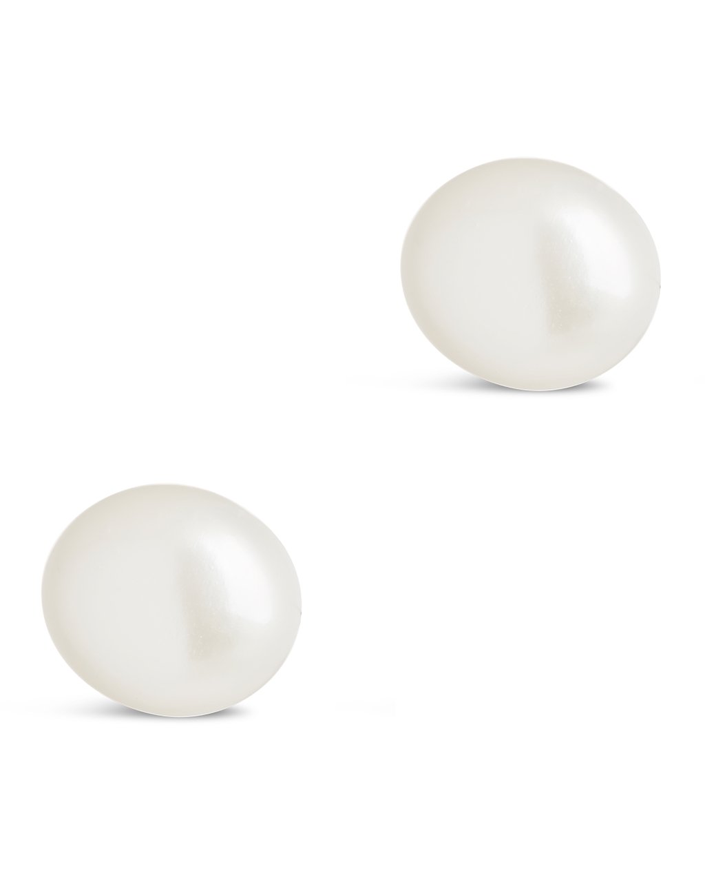 Sterling Silver Baroque Pearl Studs Earring Sterling Forever Silver 