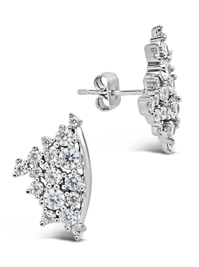Faye Cluster Stud Earring - Sterling Forever