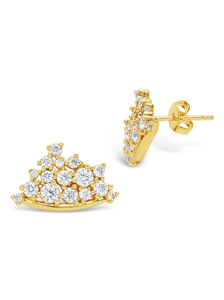 Faye Cluster Stud Earring - Sterling Forever