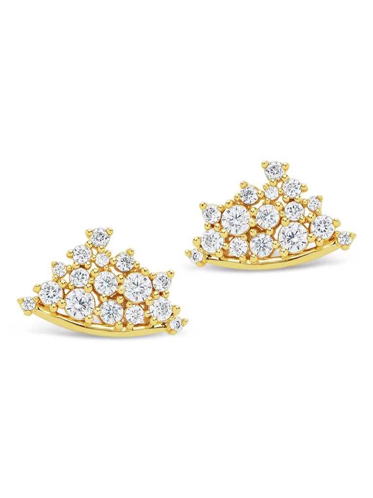 Faye Cluster Stud Earring - Sterling Forever