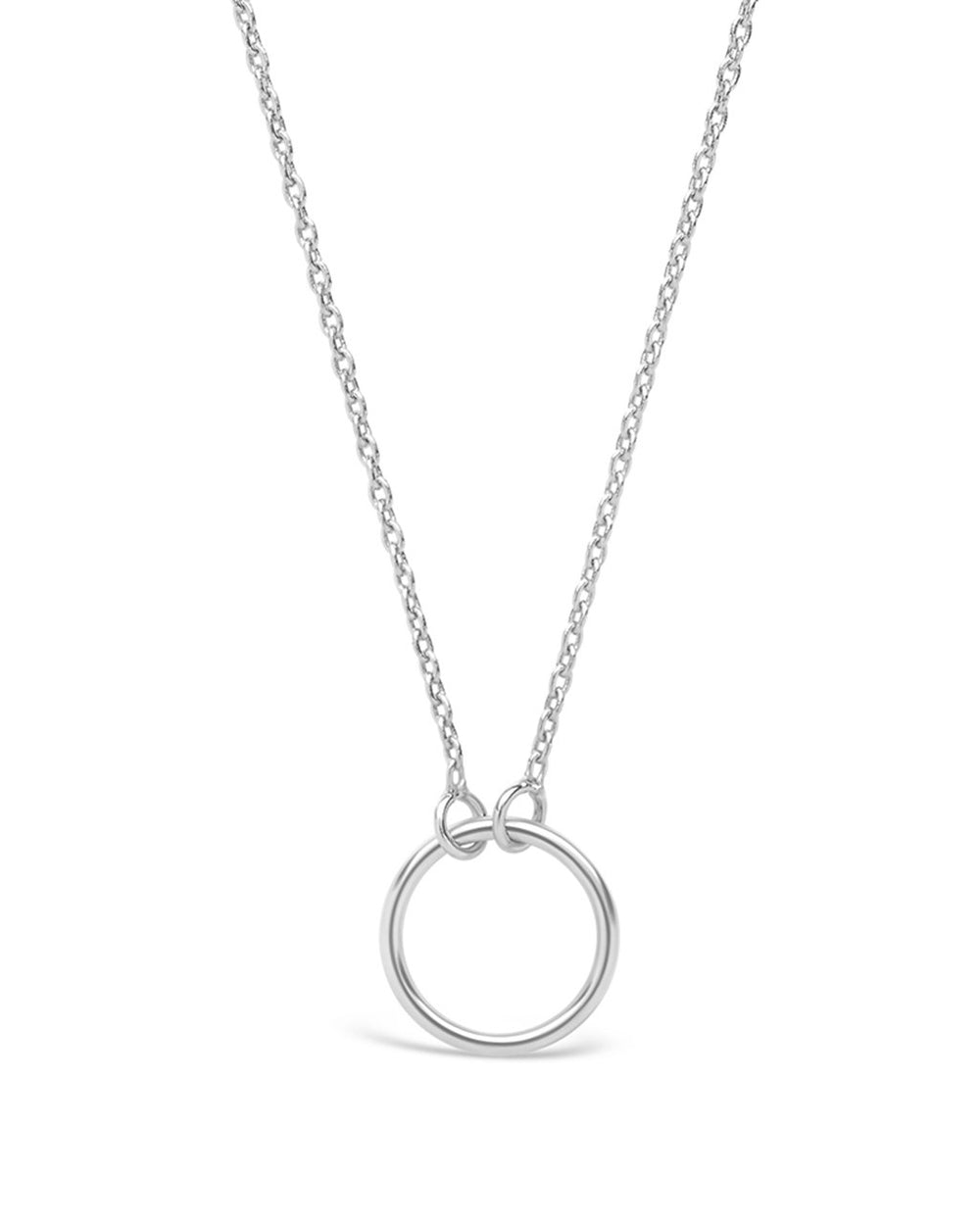 Sterling Silver Open Circle Necklace - Sterling Forever