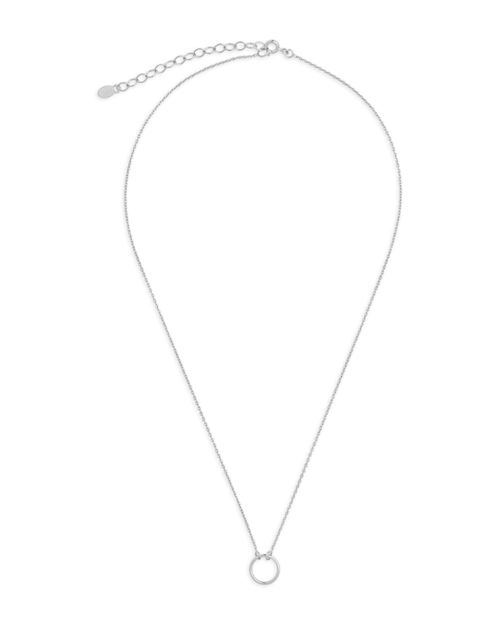 Sterling Silver Open Circle Necklace - Sterling Forever
