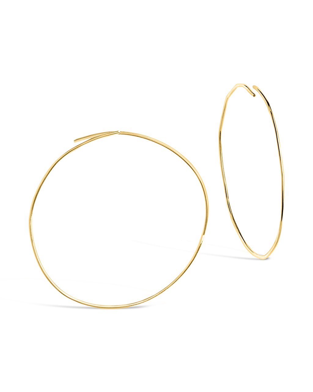 Sterling Silver Threader Hoop Earrings - Sterling Forever