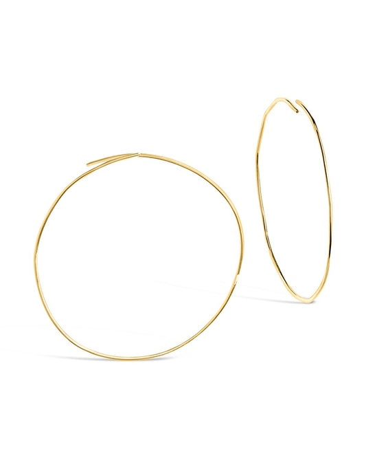 Sterling Silver Threader Hoop Earrings - Sterling Forever