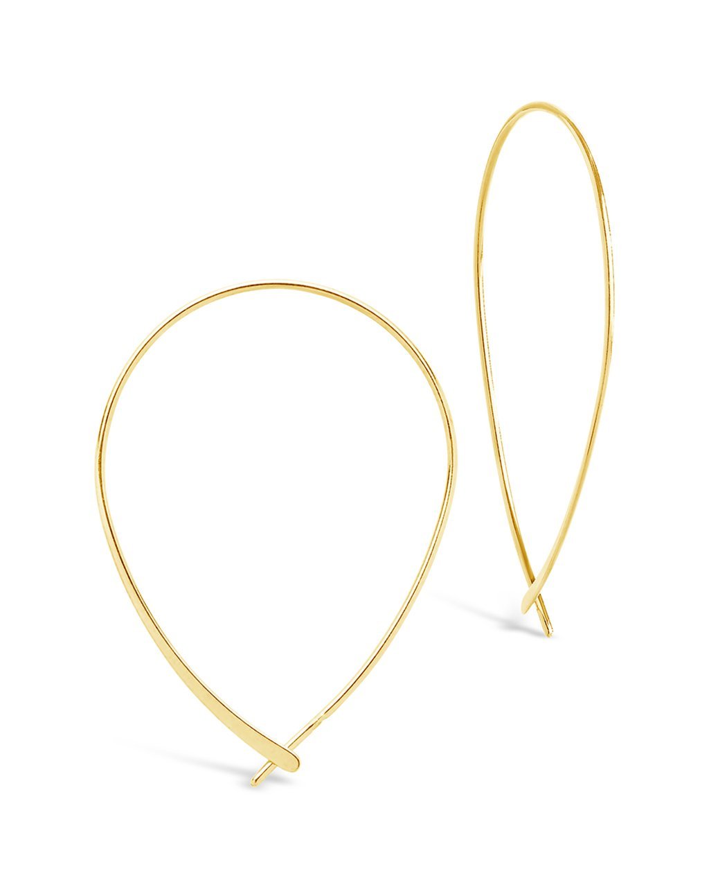 Sterling Silver Delicate Threader Hoop Earrings - Sterling Forever