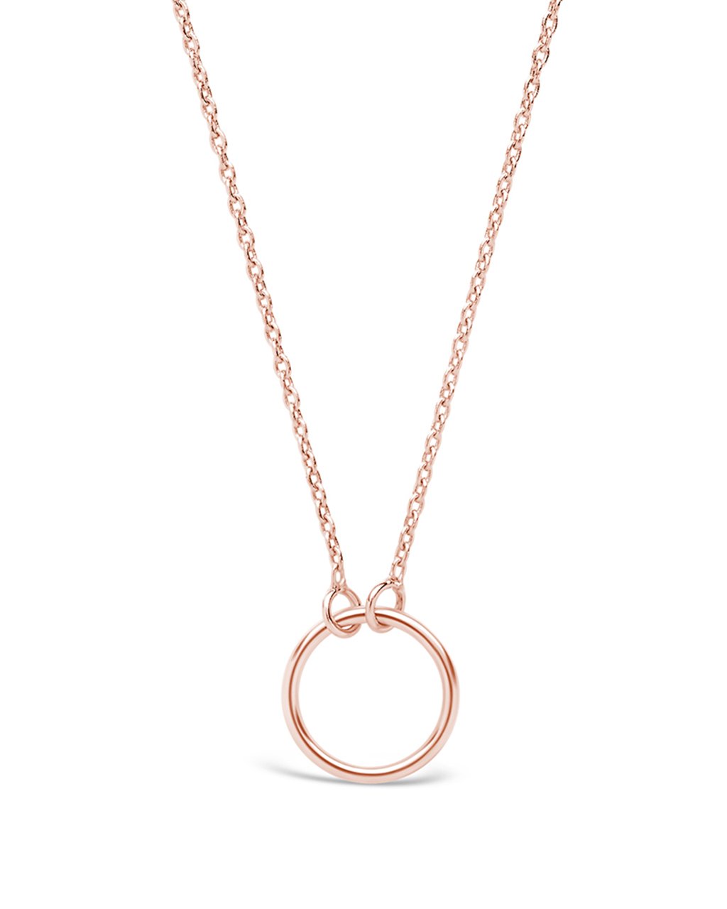 Sterling Silver Open Circle Necklace - Sterling Forever