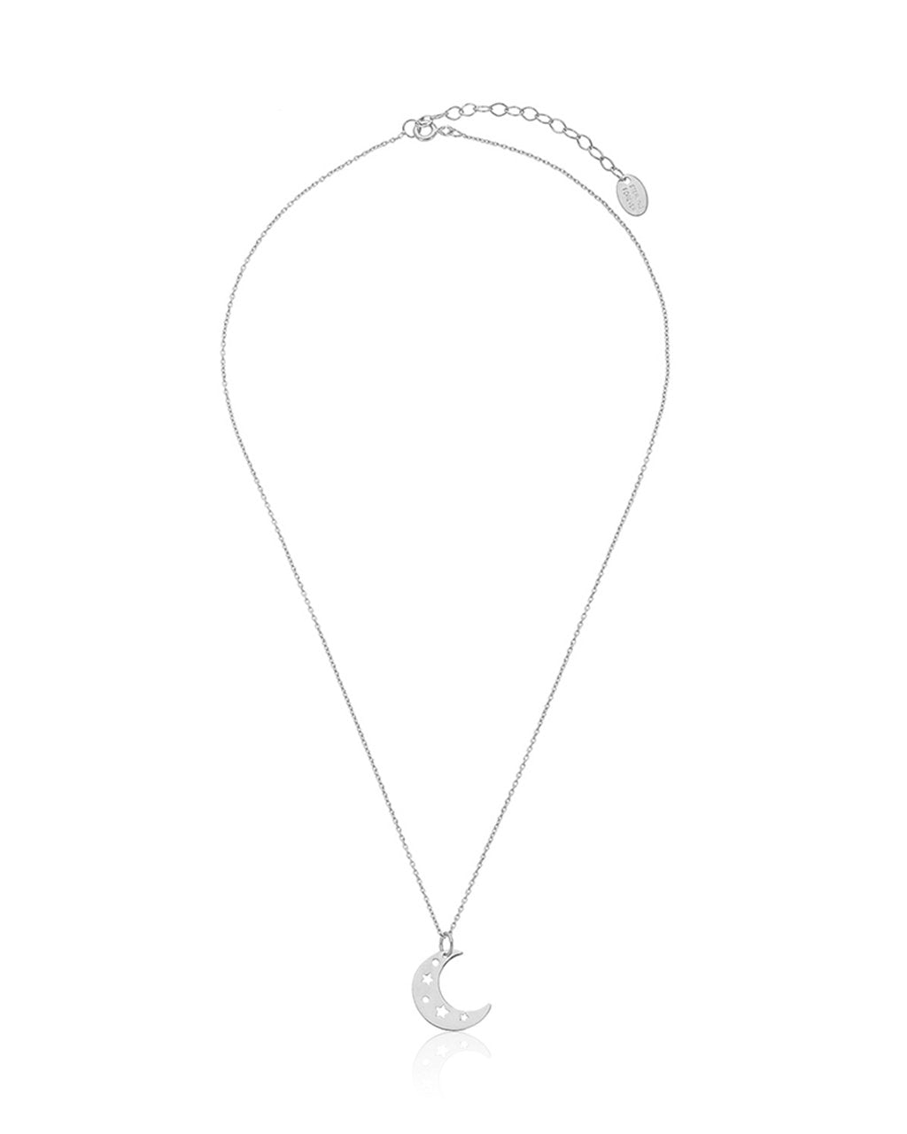 Sterling Silver Moon Charm Pendant Necklace - Sterling Forever