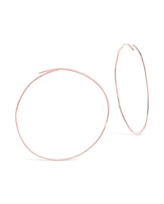 Sterling Silver Threader Hoop Earrings - Sterling Forever