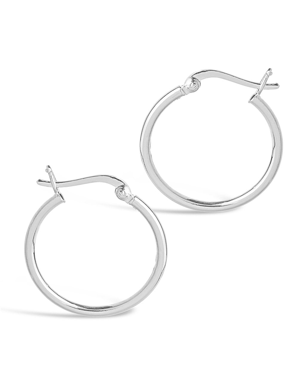 925 Sterling Silver Unique Silver Hoop Earrings Sterling Silver
