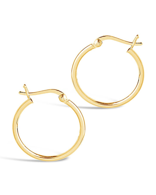 Sterling Silver .75" Hoop Earrings - Sterling Forever