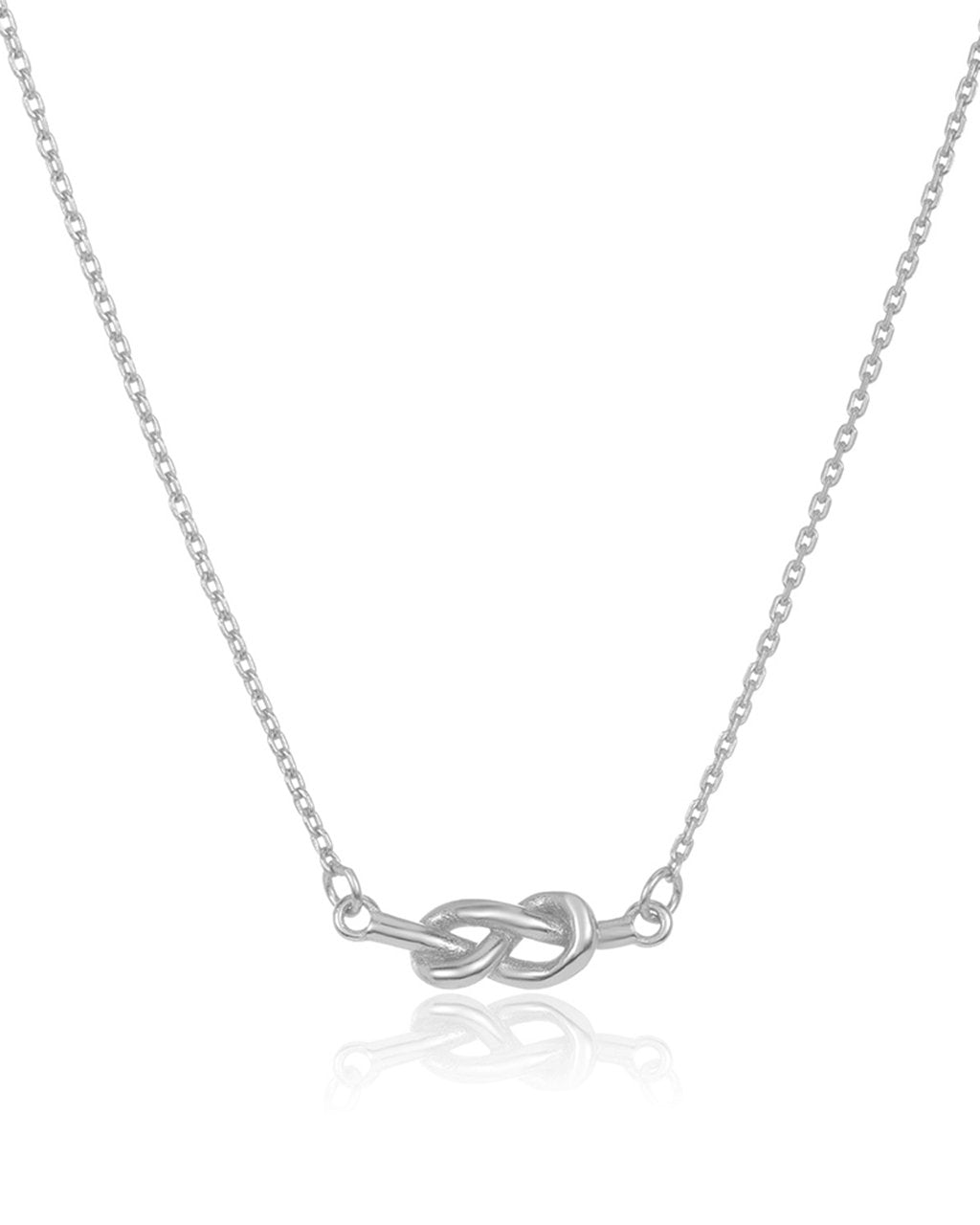 Sterling Silver Infinity Love Knot Necklace - Sterling Forever