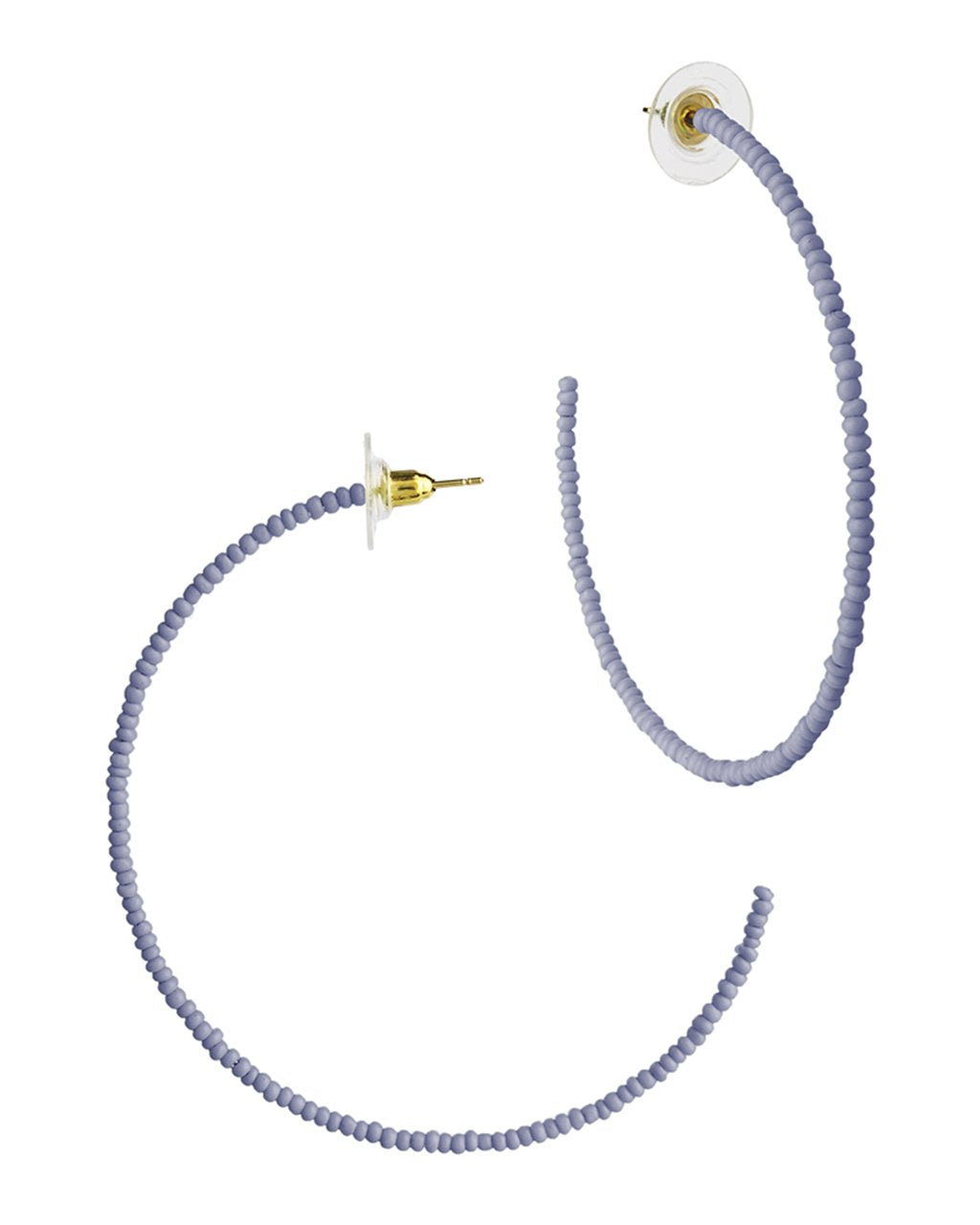 2" Micro Beaded Hoops - Sterling Forever