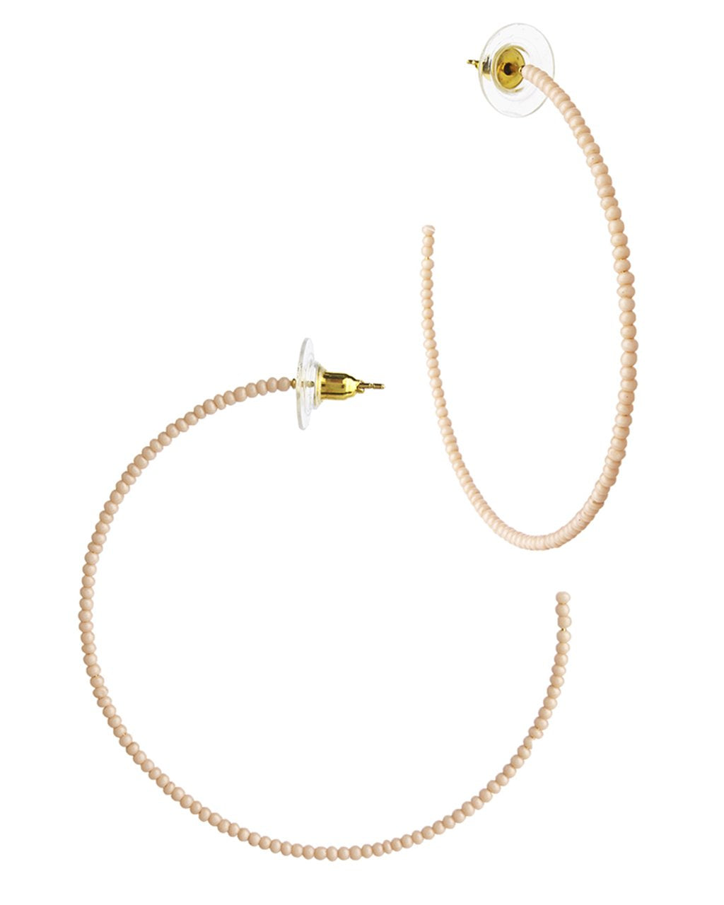2" Micro Beaded Hoops - Sterling Forever