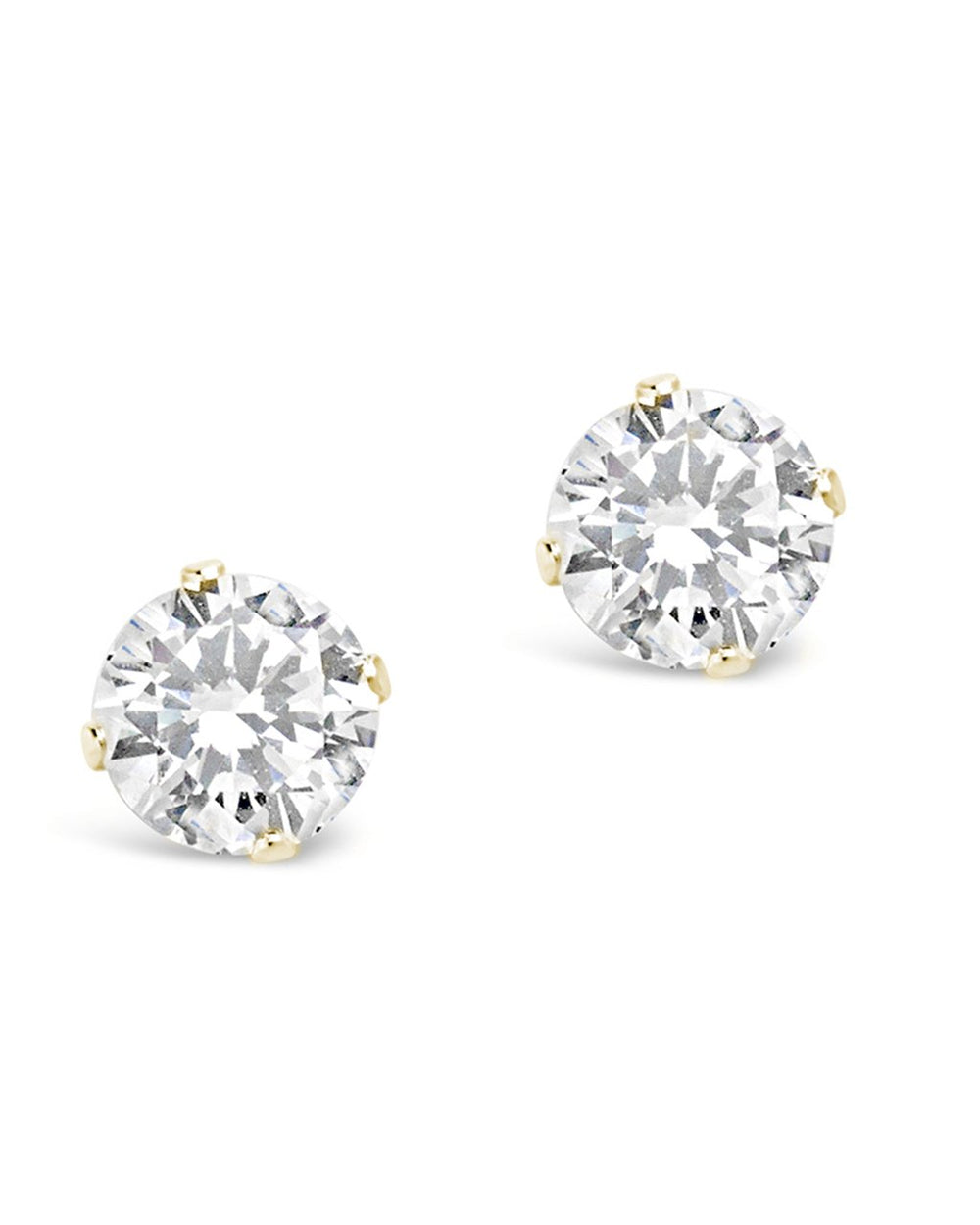 Sterling Silver CZ Stud Earrings - Sterling Forever