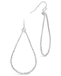 Hammered Teardrop Dangle Earring - Sterling Forever