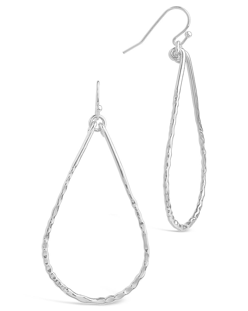 Hammered Teardrop Dangle Earring - Sterling Forever